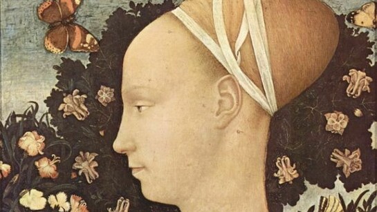 Portrait of a Princess by Pisanello (detail).