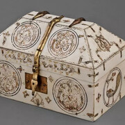 Box set with arabesques, figures of peacocks and gazelles, Sicily, 1150–1175. Courtesy of Art Museum Riga Bourse