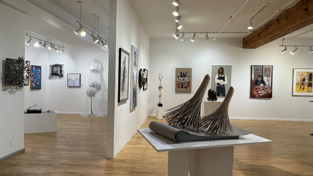 Various artists, Into the now. The time of our lives, exhibition view. Courtesy of The New York Society of Women Artists