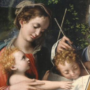Giorgio Gandini del Grano, Madonna col Bambino e san Giovannino e le sante Maria Maddalena ed Elisabetta, 1527. Per gentile concessione di Anna Defrancesco comunicazione