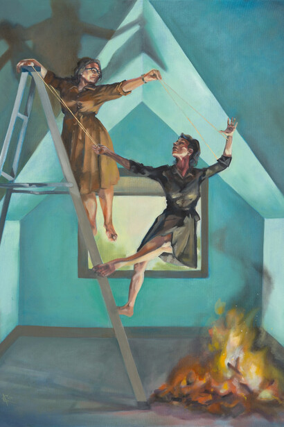 Kathryn Citrin, Sisters (detail), 2025. Courtesy of Ogden Museum of Southern Art