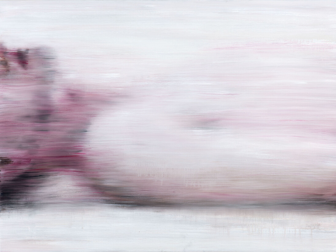 Guy Oberson, Souffle blanc, huile sur toile, 120 x 170 cm, 2012, Courtesy Galerie Eric Mouchet