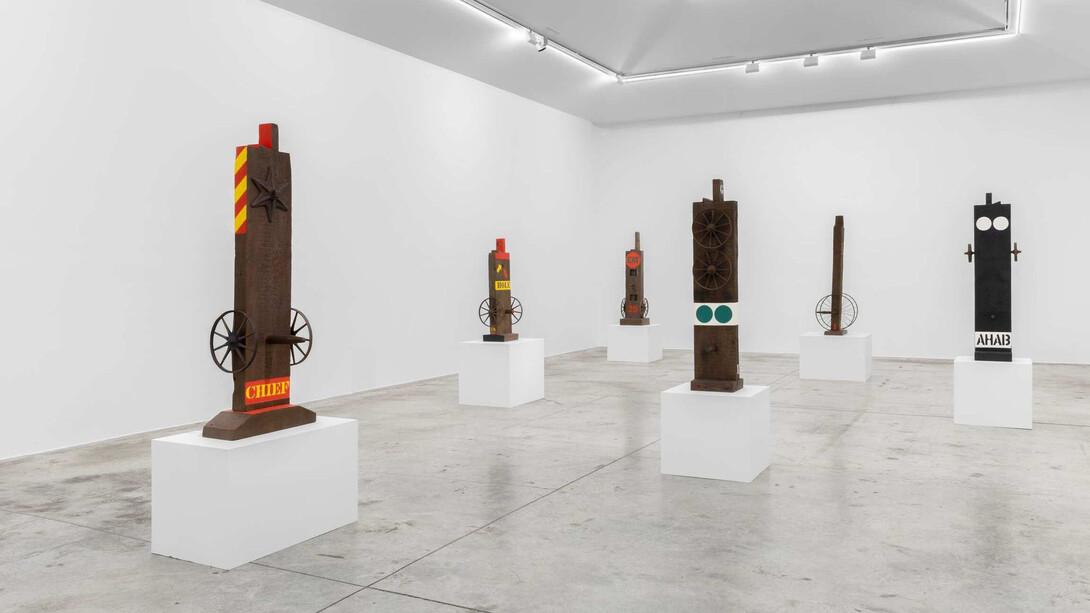 Robert Indiana, Alchemy, exhibition view. Courtesy of Almine Rech Gallery