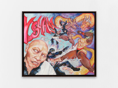 Meite, La hagra (The powerpuff girls), 2025. Avec l'aimable autorisation de la Galerie Anne Barrault. Photo d'Aurélien Mole