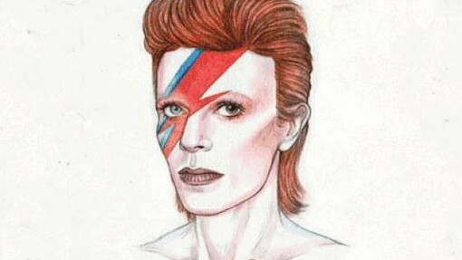 Helen Green. Ilustración de uno de los rostros del camaleónico David Bowie