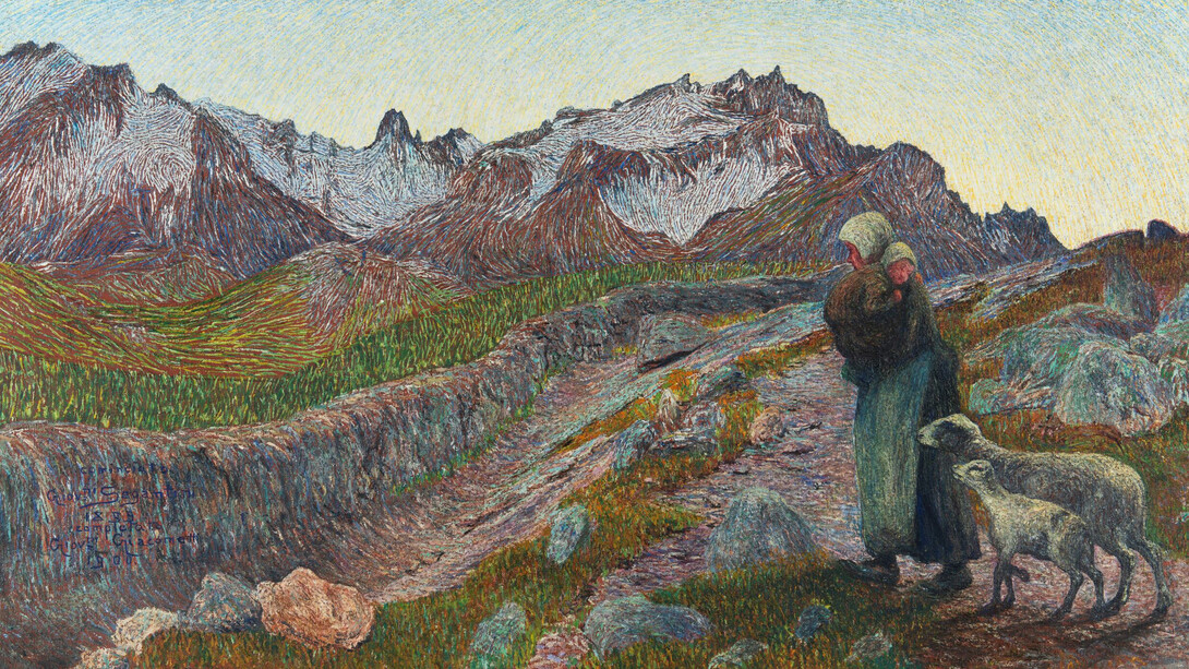 Giovanni Segantini et Giovanni Giacometti, Les deux mères (détail), 1899-1900. Avec l'aimable autorisation du Musée Marmottan-Claude Monet
