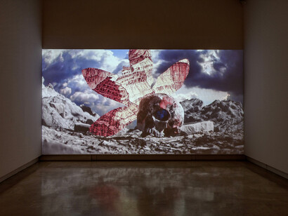 Pietro Ruffo, L'ultimo meraviglioso minuto (the wonderful last minute), exhibition view. Courtesy of Palazzo Esposizioni Roma