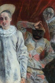 Jean-Antoine Watteau, Pierrot Arlequin and  Scapin, (1719) Photo National Trust