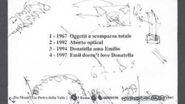 Emilio Prini. Courtesy of Osart Gallery