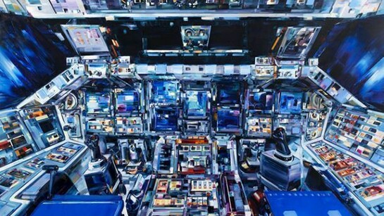 Michael Kagan, One Day This Will All Be Yours, Oil on linen, 2014, 60 x 80 inches