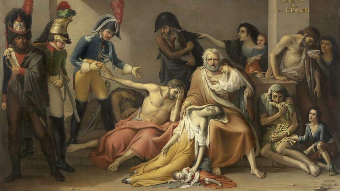 José Aparicio e Inglada, El año del hambre de Madrid (detalle), 1818. Cortesía del Museo Nacional del Prado