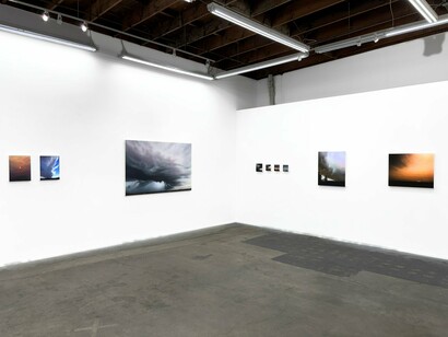 Samantha Fields, Lay of the land, exhibition view. Courtesy of Billis/Williams Gallery