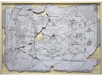 Andrea Francolino, Mall of America, 2013, Concrete and wood, 145 x 105 cm