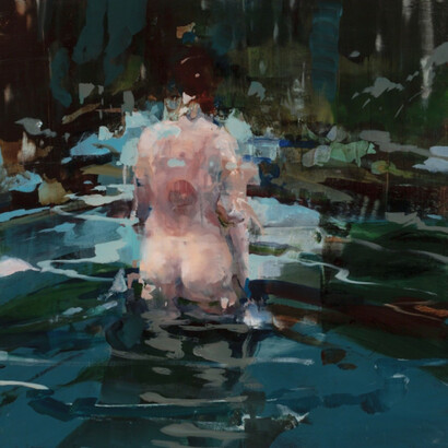 Alex Kanevsky, L.H. in the Dark Pond, 2017. Courtesy of Hollis Taggart Galleries