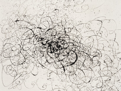 Wang Huangsheng, Moving Visions Series No.68, 2012, Ink on paper, 70 x 70 cm, Image courtesy the artist