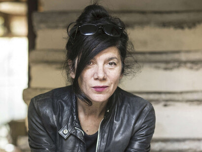 Brigitte Giraud, lauréate du prix Goncourt 2022. Ici, l’écrivaine à Lyon en 2017 © Anne Bouillot/Hans Lucas