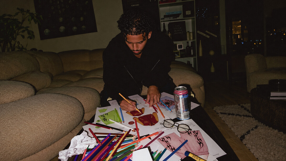 Ali Haider is an Emirati designer whose Dubai-based streetwear label, TRAPWRLD, explores the relationship between cultural heritage and contemporary identity