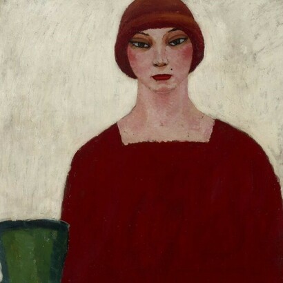 Ubaldo Oppi, Donna in rosso