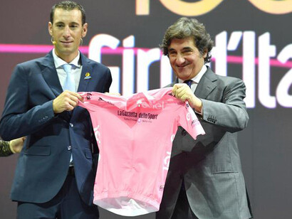 Vincenzo Nibali e Urbano Cairo