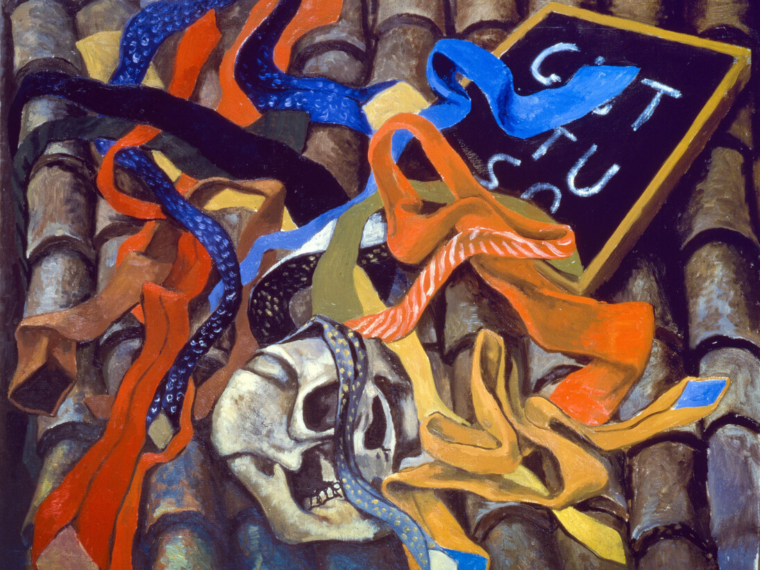 Renato Guttuso, Teschio e cravatte, 1979 Olio su tela, cm 80x95 Roma, Archivi Guttuso © Renato Guttuso by SIAE 2016. Courtesy of MiBACT