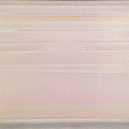 Riccardo Guarneri, Orizzontale continuo, dettaglio, tecnica mista su tela, 2012, 70 x 120 cm