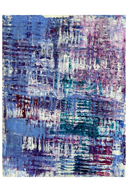 Elizabeth Sheppell, Violet Layers. Courtesy the artist and Thomas Deans Gallery