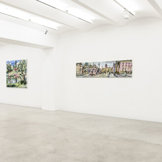 Christopher Lehmpfuhl, Mehr licht, exhibition view. Courtesy of Kornfeld Galerie
