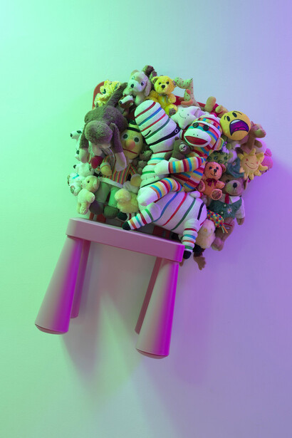 Charlemagne Palestine,  Bibbidi-Bobbidi-Boo, Exhibition View. Courtesy of Meredith Rosen Gallery, New York.  Photo by Dario Lasagni