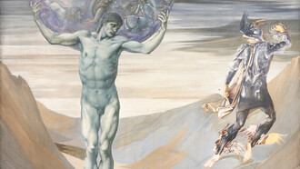 Edward Burne Jones- Atlas convertido en piedra