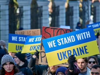 The Russian invasion in 2022 was internationally condemned; many countries imposed sanctions against Russia and sent humanitarian and military aid to Ukraine