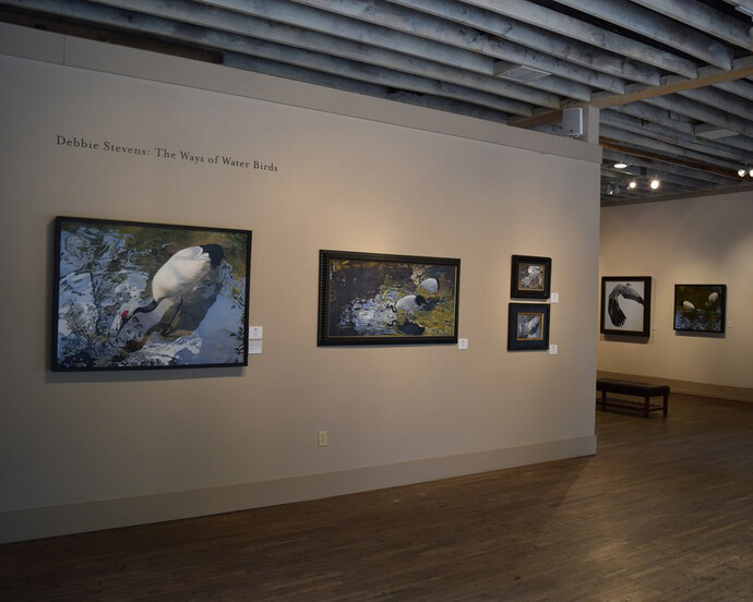 The Ways of Water Birds by Debbie Stevens. Courtesy of William Reaves | Sarah Foltz Fine Art 