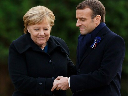 Angela Merkel e Emmanuel Macron