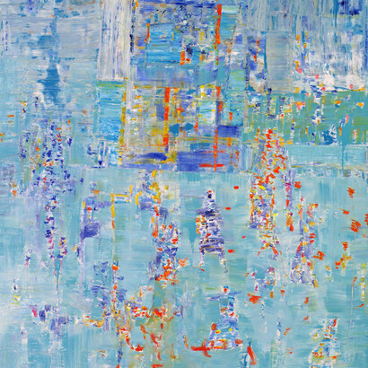 Reza Derakshani, Dancing Red at the Blue Party, 2015,182