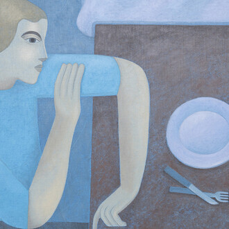 Sofia Pashaei, The waiting boy (detail), 2025. Courtesy of Hashimoto Contemporary