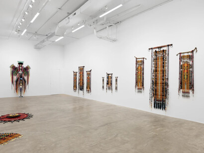 Anne Samat, The origin of savage beauty, exhibition view. Courtesy of Marc Straus