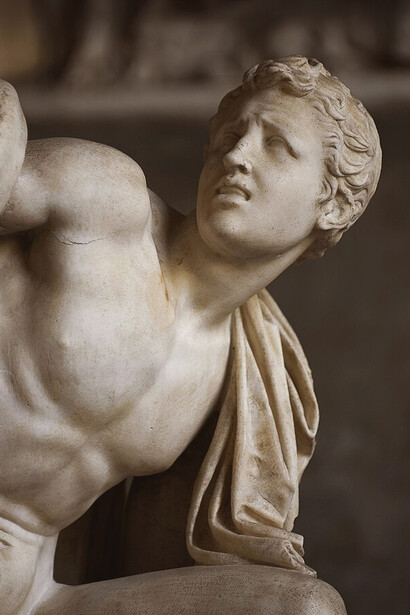 Detalis from Laocoön sculpture 1st century A.D. Inv. No. 1059. Rome, Vatican Museums, Pio-Clementine Museum, Vatican
