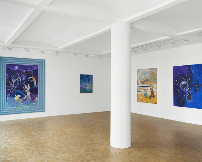 The teachings of the Transhistorical Flamingo, Exhibition view. Courtesy of Pippy Houldsworth Gallery