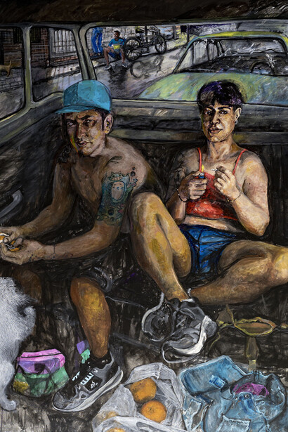 Alejandra Fenochio, Amores perros, 2011.. Cortesía del Museo Nacional de Bellas Artes