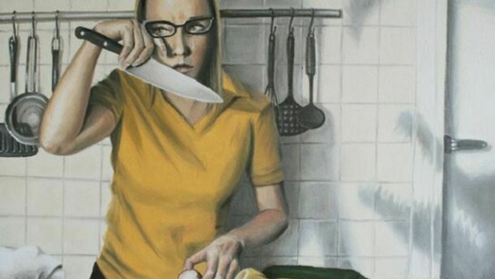Vania Elettra Tam, Lacrime di coccodrillo, 2012. Olio su tela, 50x70 cm.