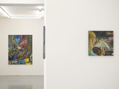 Marcos Carrasquer, Abra su maleta, vue d'exposition. Avec l'aimable autorisation de la Galerie Polaris