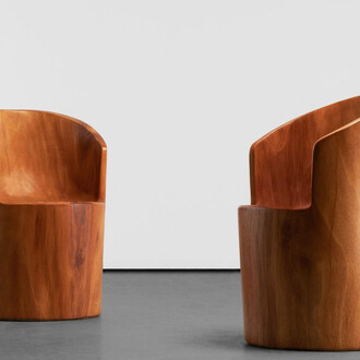 José Zanine Caldas, I learned wood has two lives, exhibition view. Courtesy of Carpenters Workshop Gallery 