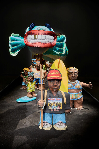 Billy Bain, By the river, exhibition view. Courtesy of Art Gallery of NSW