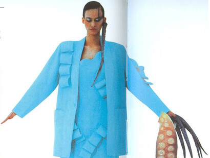 Cinzia Ruggeri, Abito con polipo, dettaglio