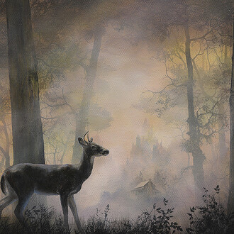 Brian Mashburn, Yearling buck (detail), 2025. Courtesy of Thinkspace Projects