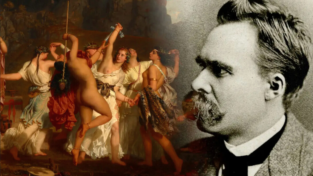 The dance of the Bacchants, by Charles Gleyre and Friedrich Nietzsche