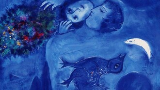 «Paisaje azul» (1949), Chagall
