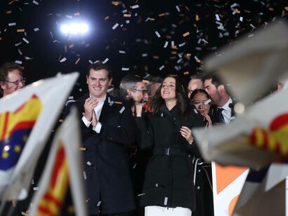 Los dirigentes de Ciudadanos celebran su magnífico resultado