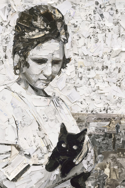 Vik Muniz, New Kitten  (Album), 2014, Digital C-print, 266.7 x 180.3 cm (105 x 71 in.), Edition of 6 + 4 AP, 150.1 x 101.6 cm (59 ⅛ x 40 in.), Edition of 6 + 4 AP