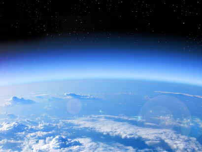 La capa de ozono de la Tierra vista desde el espacio