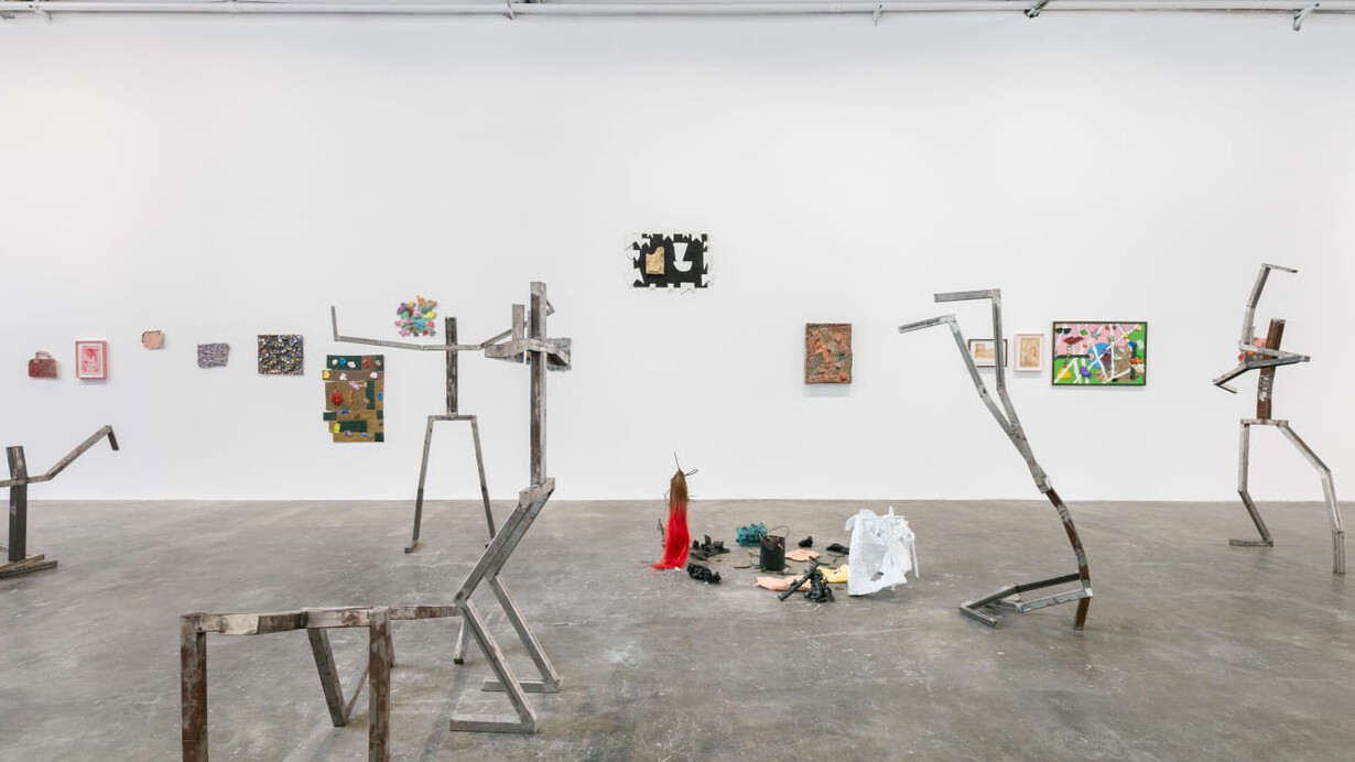 Adriano Costa, 1 metro de cabelo, exhibition view. Courtesy of Mendes Wood DM